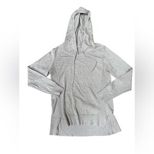 Athleta Gray Raglan Hooded Sweatshirt